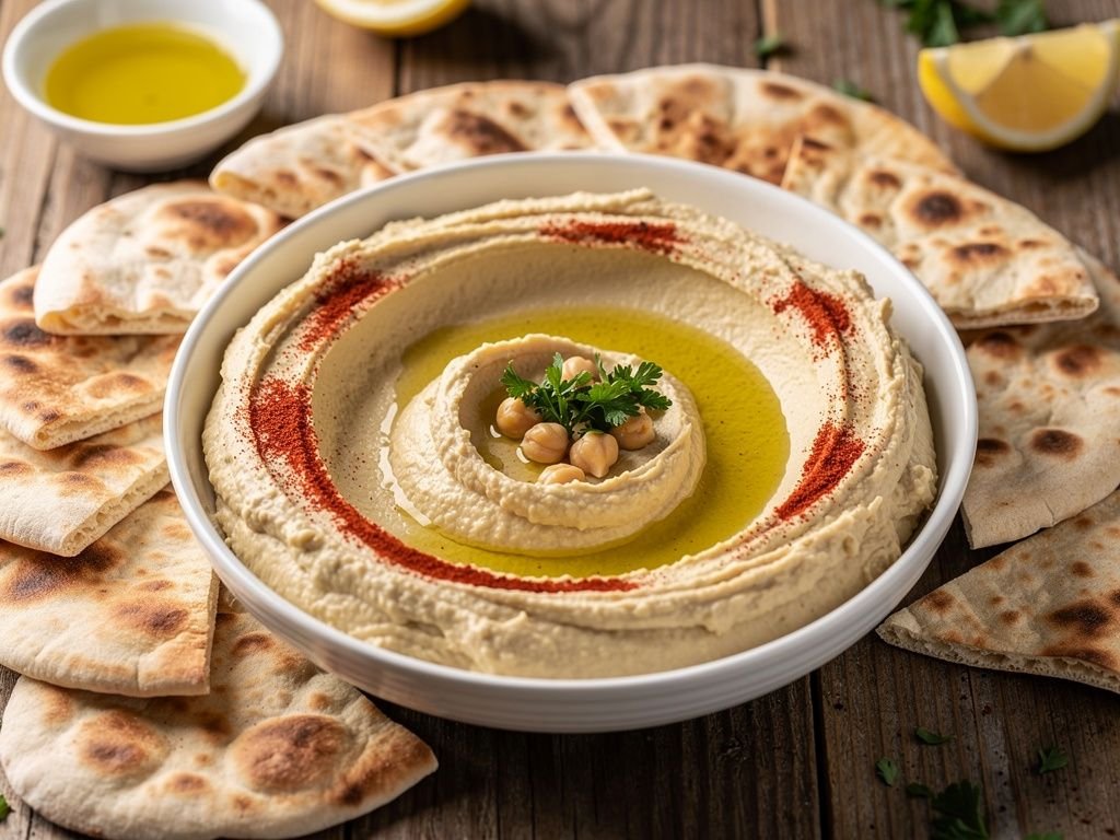 Classic Hummus with Warm Pita