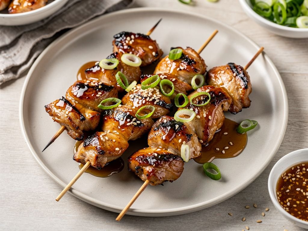 Honey Garlic Chicken Skewers