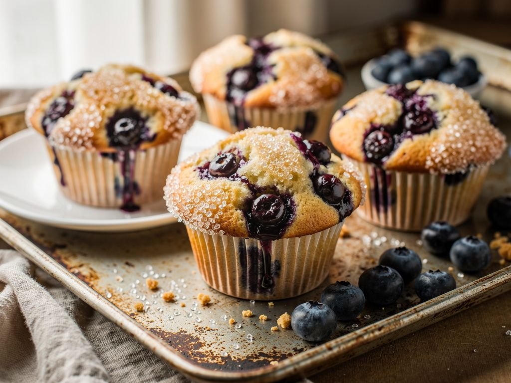 Bakery-Style Blueberry Muffins