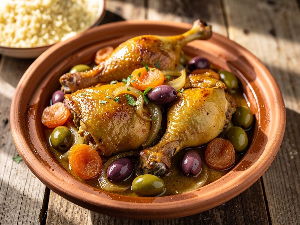 Moroccan Chicken Tagine with Apricots
