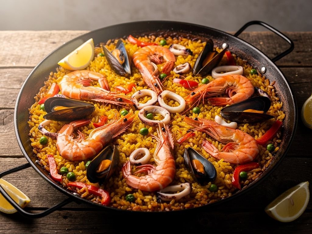 Paella de Marisco (Spanish Seafood Paella)