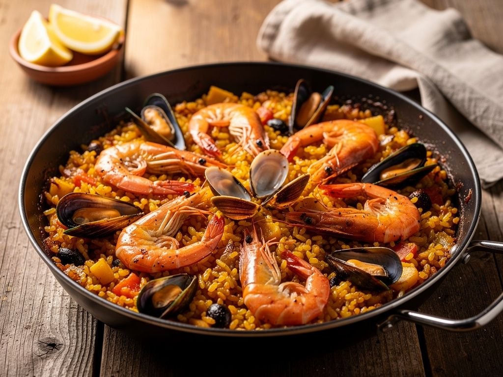 Skillet Seafood Paella