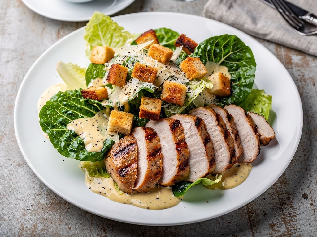 Classic Caesar Salad with Grilled Chicken