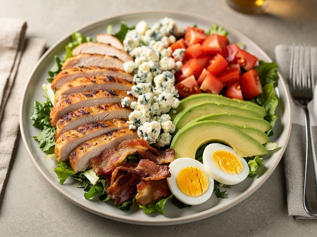 Cobb Salad with Blue Cheese and Bacon