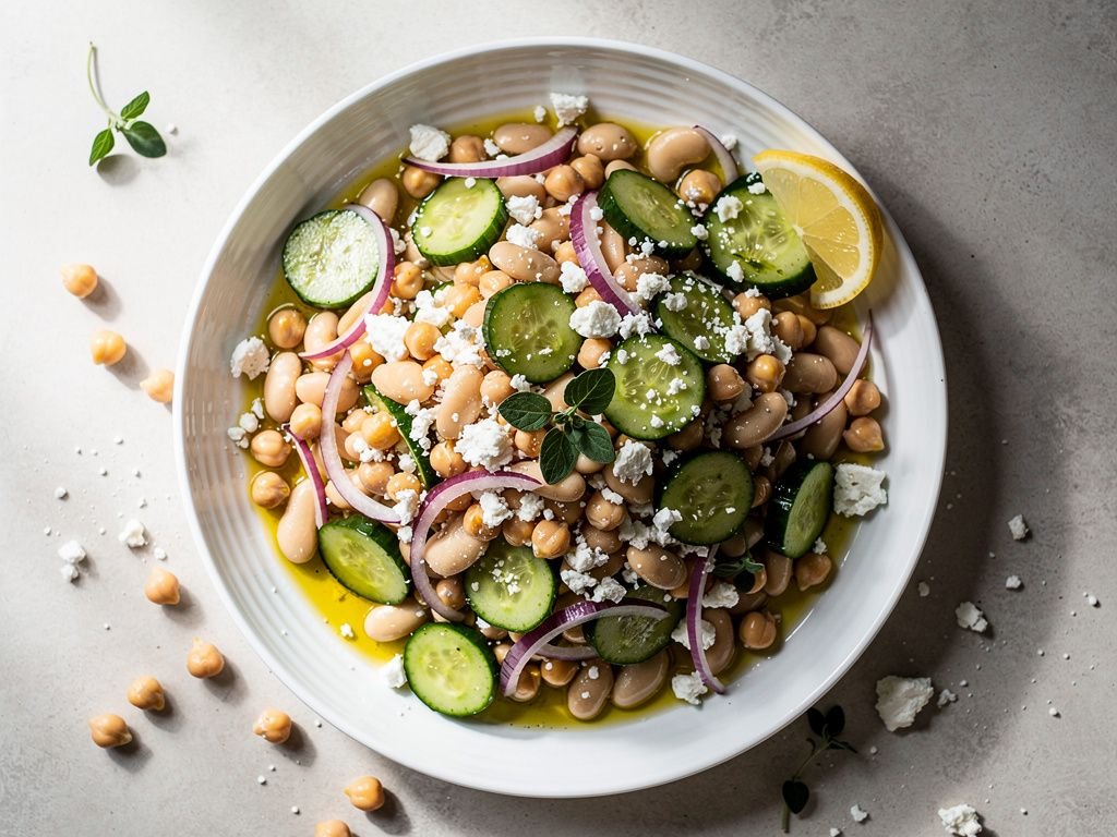 Mediterranean Chickpea and White Bean Salad
