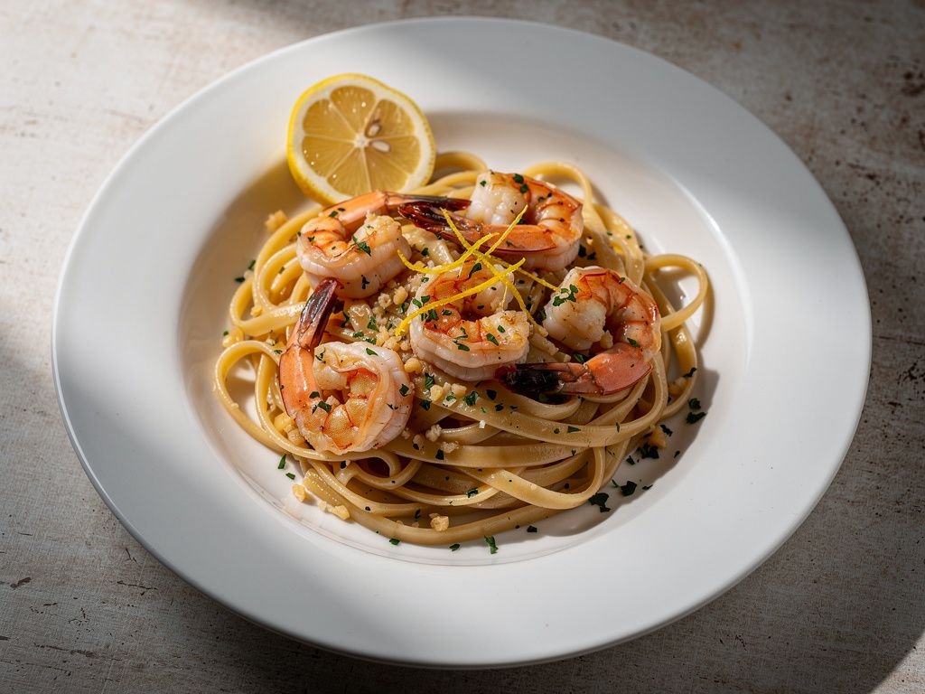 Shrimp Scampi Linguine
