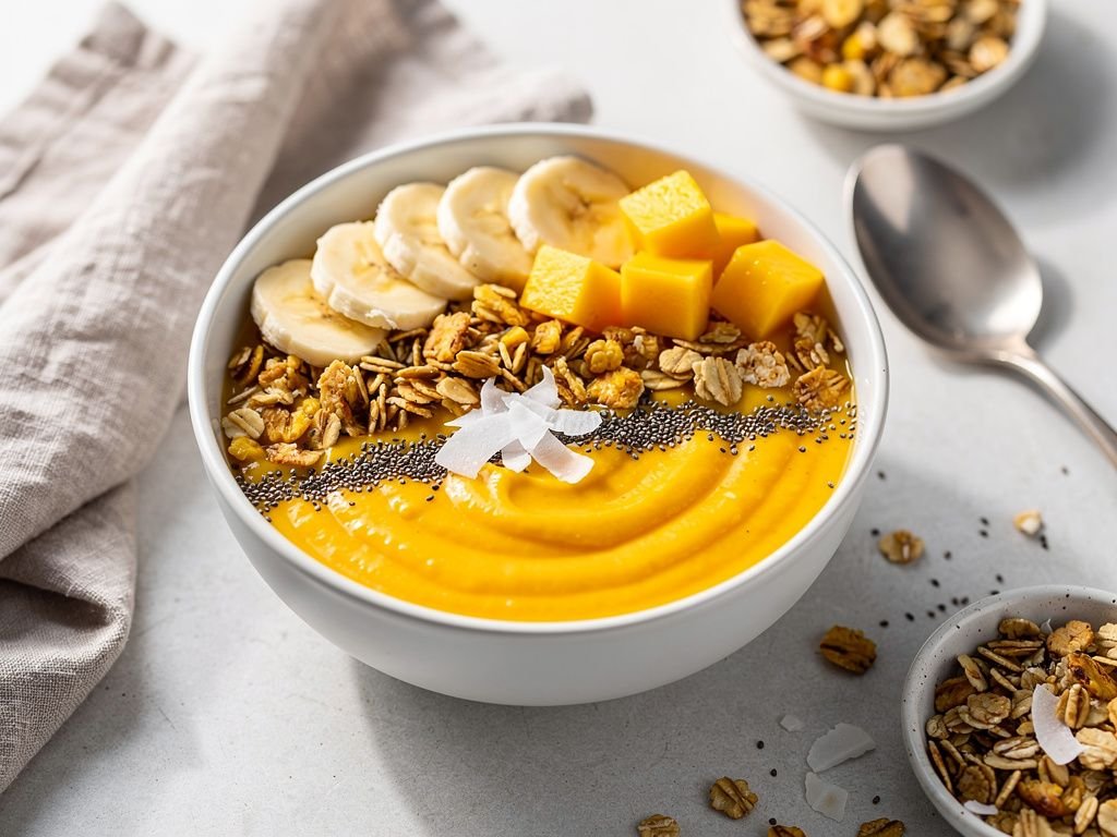 Tropical Smoothie Bowl with Granola