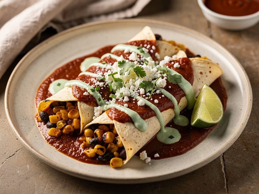 Mexican Street Corn Enchiladas