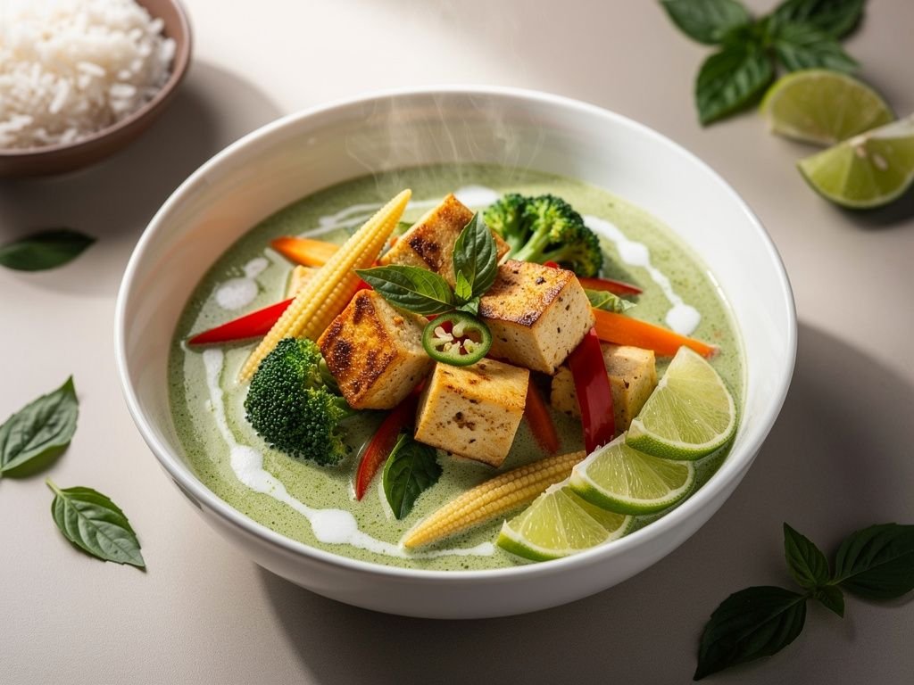 Thai Green Curry with Vegetables and Tofu
